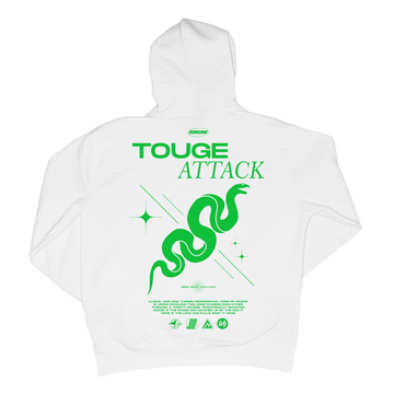 TOUGE ATTACK - hoodie blanc