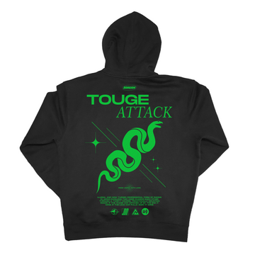 TOUGE ATTACK - hoodie noir